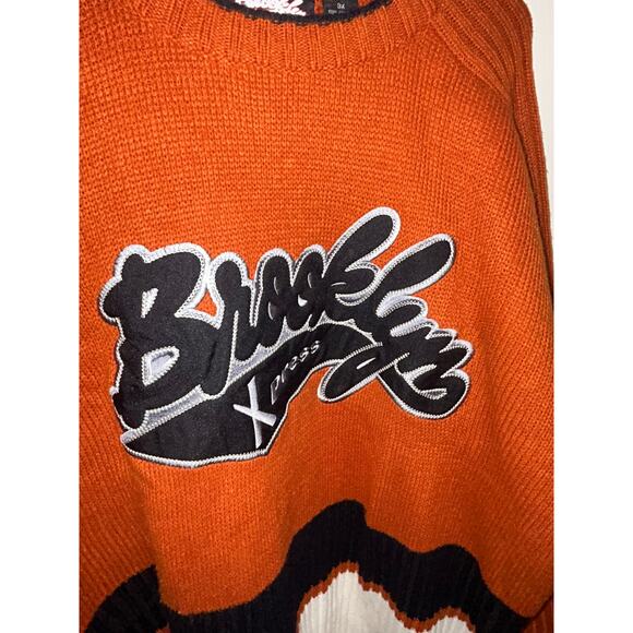 Brooklyn Xpress Rust Orange Knit Sweater Size 3X - Picture 2 of 3